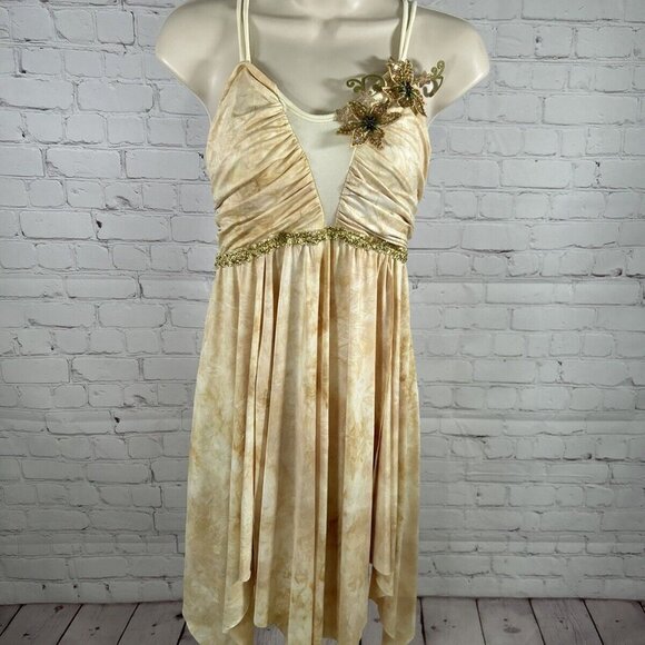 Curtain Call Dance Recital Competition Dress Costume Beaded Size AME - Picture 1 of 11